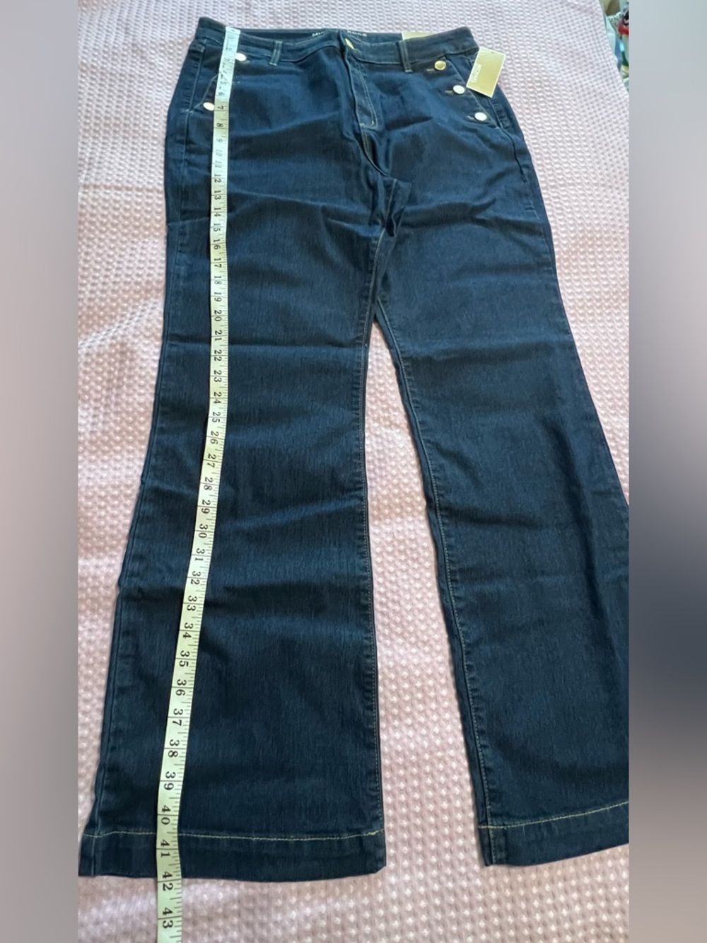 Michael Kors Dark Blue Flared Jeans * - Picture 3 of 8